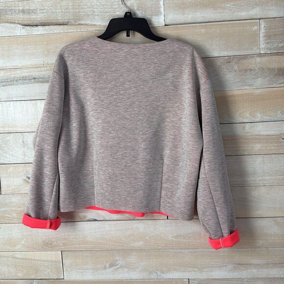 Gianni Bini Grey & Pink Space Dyed Sweatshirt Size M - Picture 5 of 5